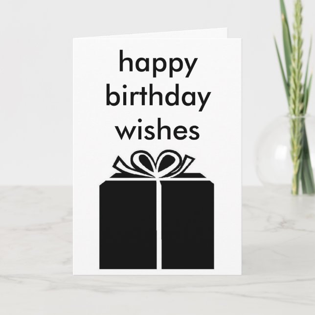 Carte "voeux d'anniversaire heureux" (Devant)