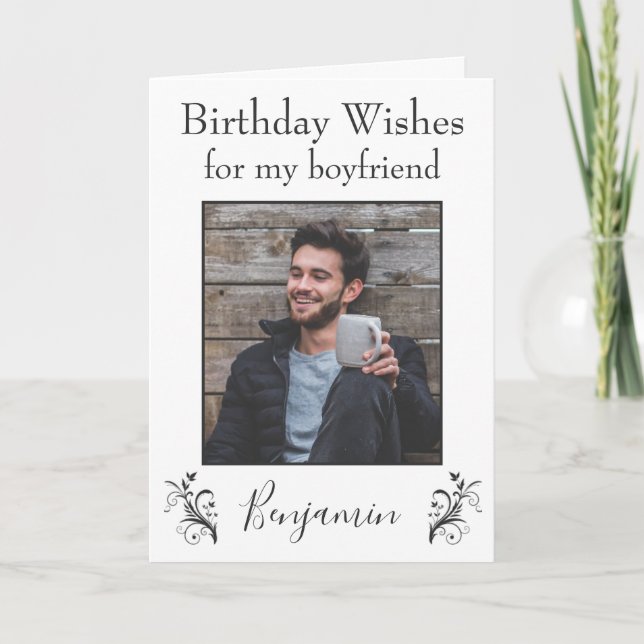 Carte Voeux d'anniversaire pour mon petit ami (Devant)