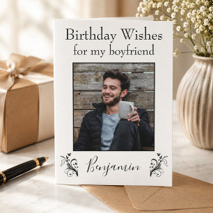 Carte Vœux d'anniversaire pour mon petit ami