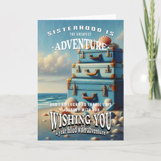 Carte Voeux d'anniversaire pour soeur