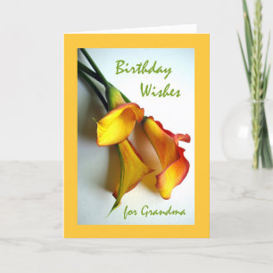 Carte Voeux d'anniversaire pour une grand-mère, Mango Ca