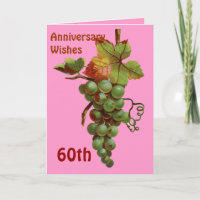 Vœux de 60e anniversaire, personnalisables