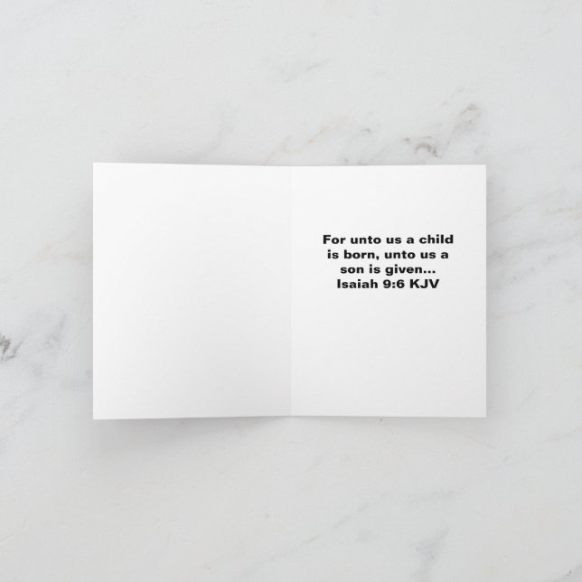 Carte  Vœux de fin d'année pliés 4" x 5,6" (Intérieur)