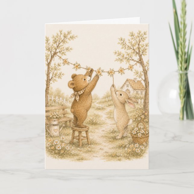 Carte Vœux de Fleur Sauvage  (Devant)