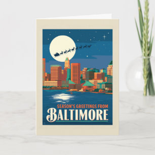 Carte Vœux de la saison de Baltimore