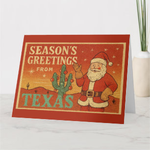 Carte Vœux de la saison du Texas