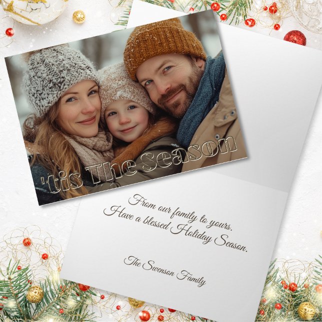 Carte Vœux de la saison Photo (Créateur téléchargé)