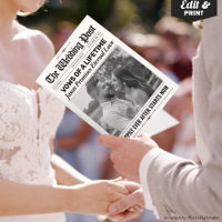 Vœux de mariage amusants personnalisés Journal de