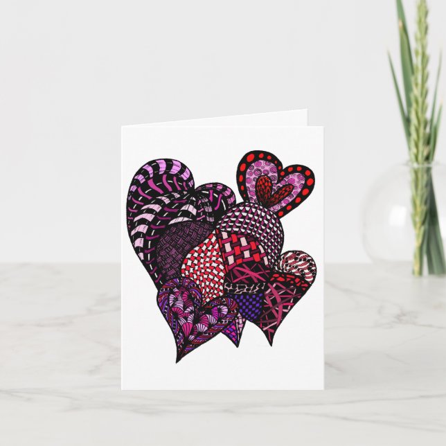 Carte voeux de mariage d'amour et de bonheur (Devant)