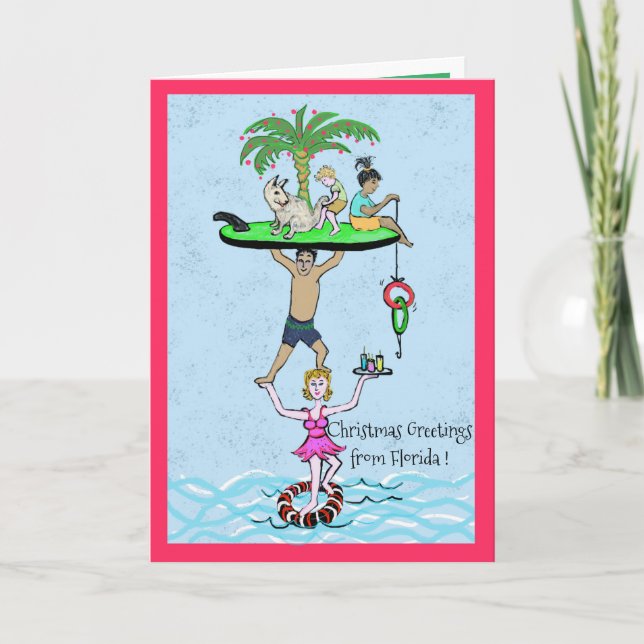 Carte Vœux de Noël de Floride (Devant)