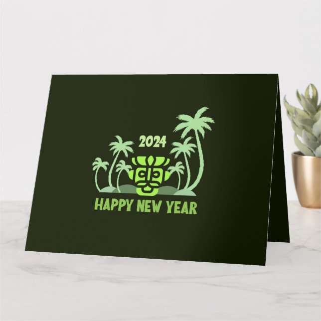 CARTE VOEUX DE NOUVELLE ANNÉE 2024 (Petite plante)