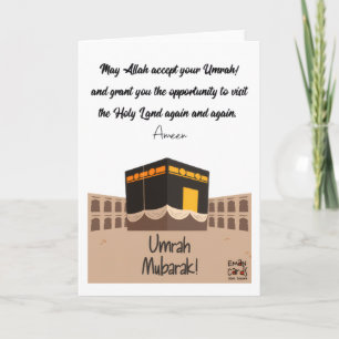 Carte Vœux de Umrah Mubarak