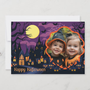 Carte Vœux d'Halloween avec photo personnalisée