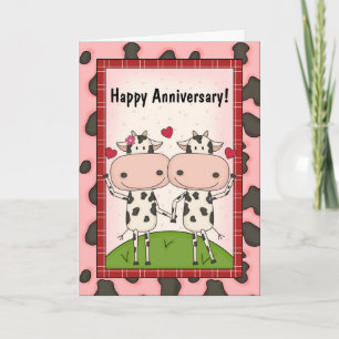 Carte Vœux mignons pour l'anniversaire de mariage