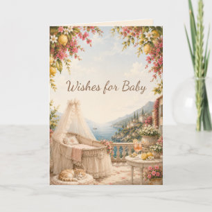 Carte Vœux pour Bébé de la Côte d'Amalfi   Côte Méditerr