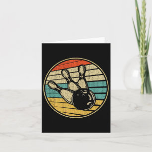 Carte Voici comment je roule Vintage Retro Bowling 60s l