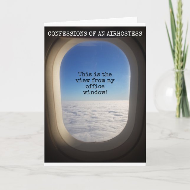 Carte Voici la vue de ma fenêtre de bureau (Devant)