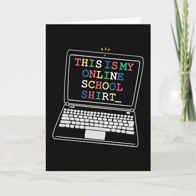 Carte Voici ma chemise d'école en ligne (Devant)