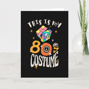 Carte Voici mon costume des années 80