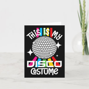 Carte Voici Mon Costume Disco Drôle 1970 Funky les année