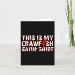 Carte Voici Mon Crawfish Manger New Orleans Mardi Gras