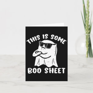 Carte Voici Une Feuille De Boite Halloween Ghost Fun Don
