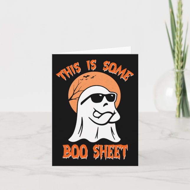 Carte Voici Une Fiche De Boite Halloween Cool Ghost Fun (Devant)