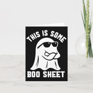 Carte Voici Une Petite Feuille De Boite Ghost Retro Hall