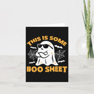 Carte Voici Une Petite Feuille De Boite Ghost Retro Hall