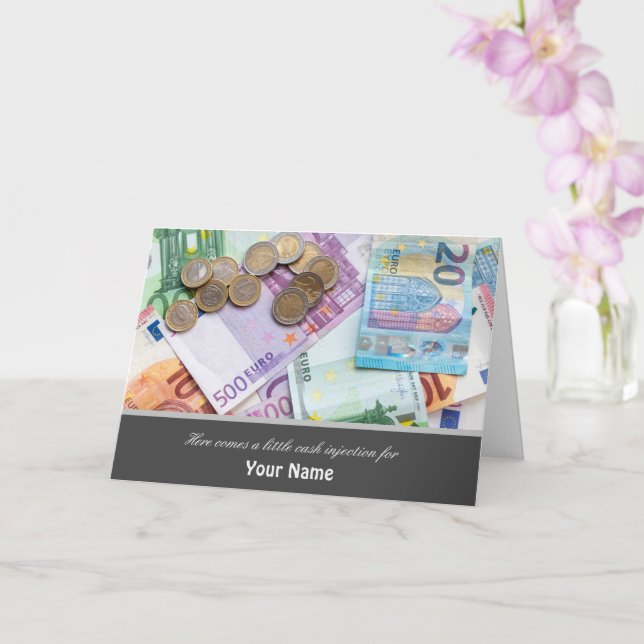 Carte Voici une petite injection de liquide pour vous! c (Orchidée)