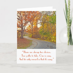 CARTE "VOIE À TRAVERS LES BOIS"