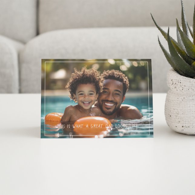 Carte Voilà à quoi ressemble un grand père | Fête des pè (Créateur téléchargé)