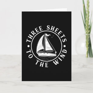 Carte Voile Capitaine Bateau Voilier marin Idée cadeau d