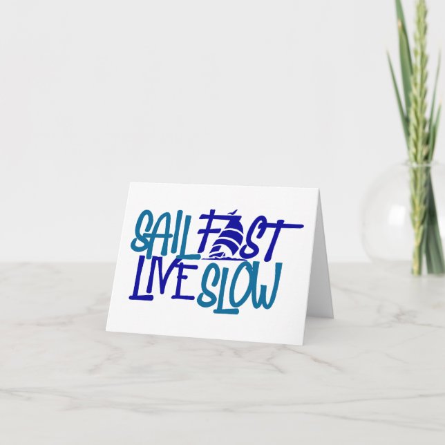 Carte Voile Fast Live Lent nautique (Devant)