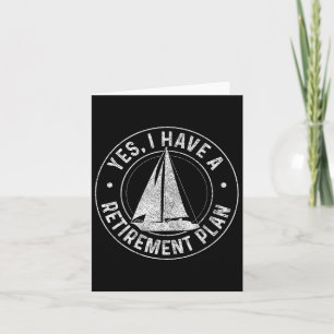 Carte Voile Retraite Cadeau Voilier Bateau Retraité