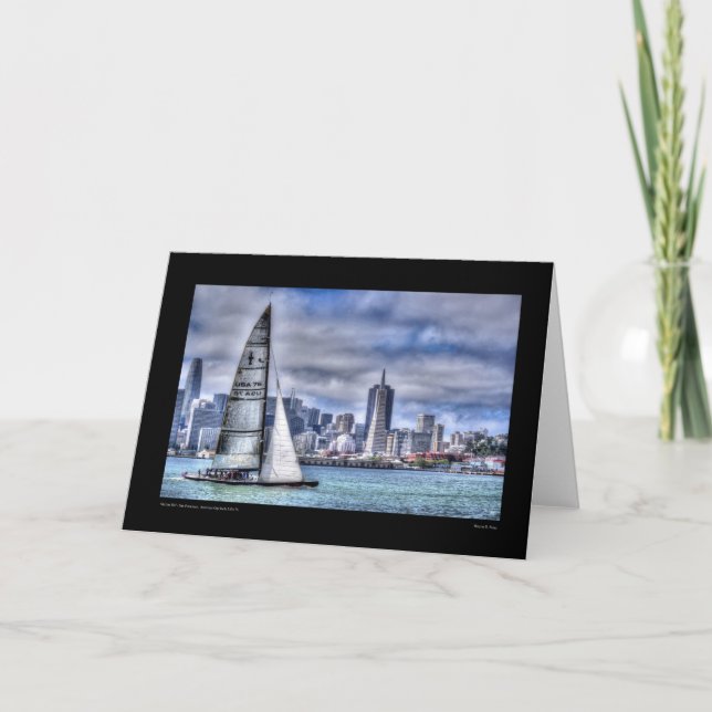 Carte Voile Skyline - San Francisco (Devant)
