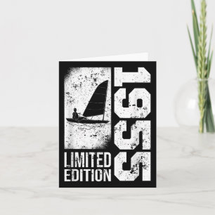 Carte Voiliers Bateaux à voile Vintage 1955 Anniversaire