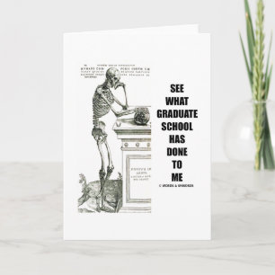 Carte Voir Ce Que L'École Supérieure M'A Fait (Squelette