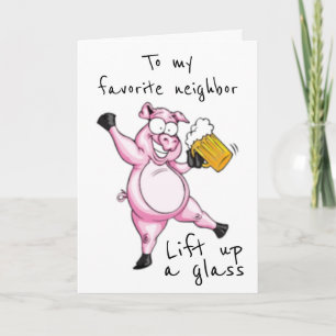 CARTE **VOISIN** PRÊT À CÉLÉBRER **CARTE D'ANNIVERSAIRE*