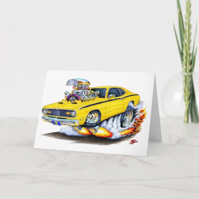 Carte Voiture 1970-74 de jaune de chiffon de Plymouth (Devant)