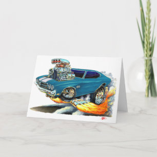 Carte Voiture 1970 de Chevelle Teal