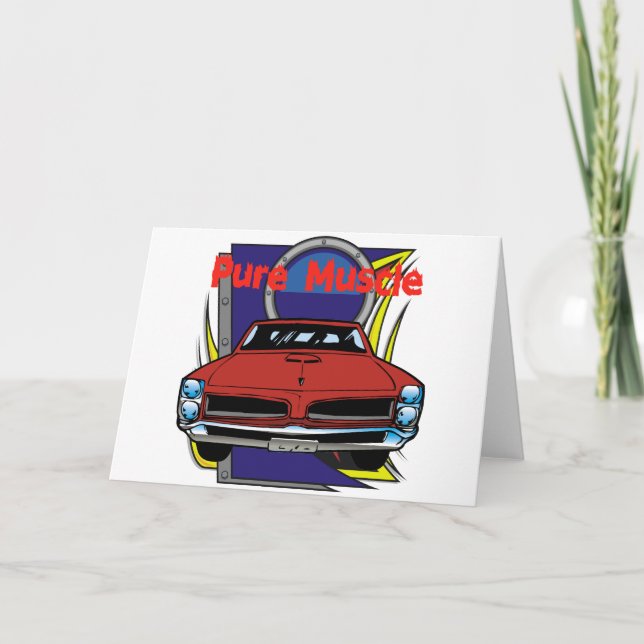 Carte Voiture À Muscle GTO 1966 (Devant)