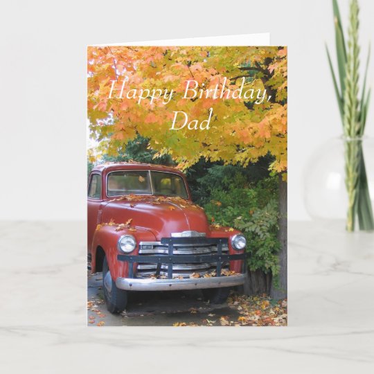 Carte Voiture Ancienne Joyeux Anniversaire Papa Zazzle Fr