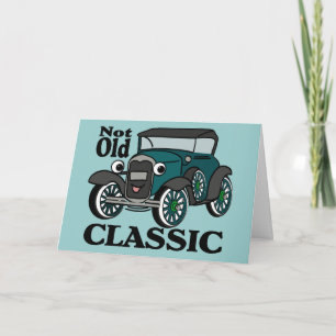 Carte Voiture Antique Anniversaire