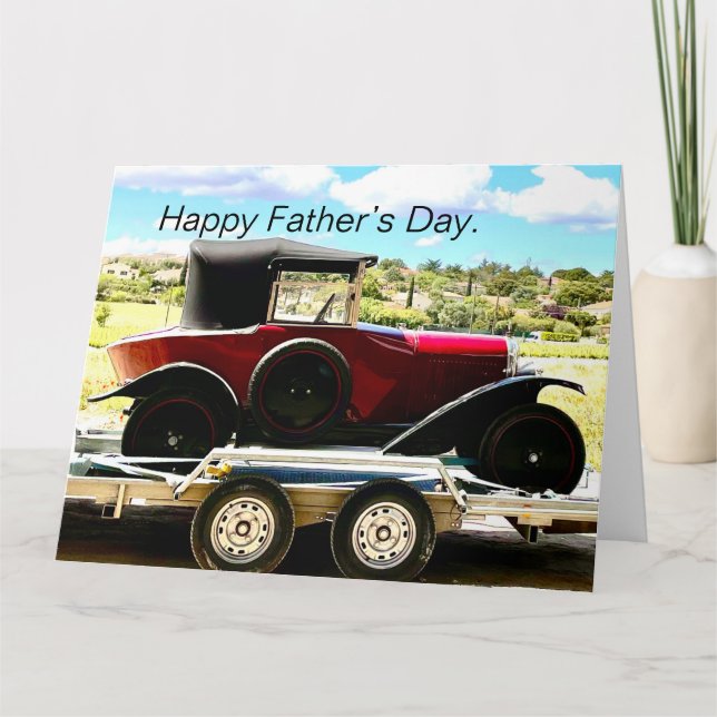 Carte Voiture Citroen sur une remorque en France (Devant)