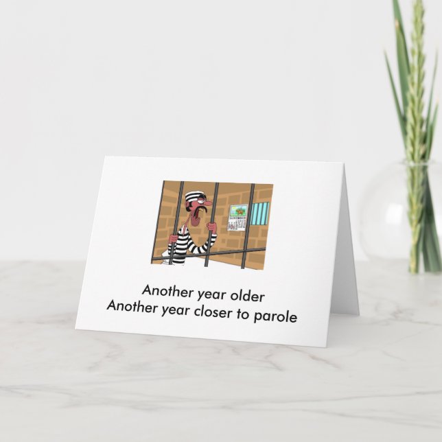 Carte Voiture d'anniversaire pour prisonnier (Devant)