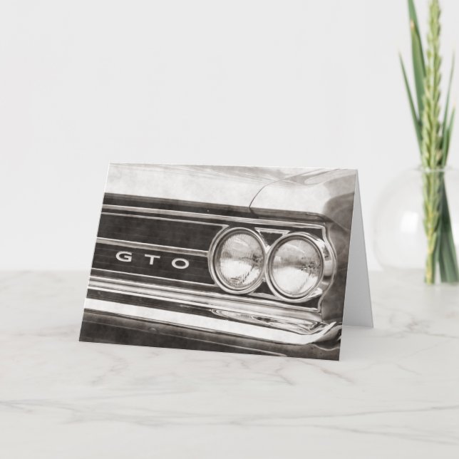 Carte Voiture de classique de GTO (Devant)