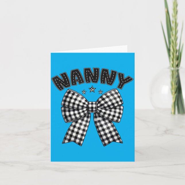 Carte Voiture de course d'anniversaire de Nanny Pit Crew (Devant)