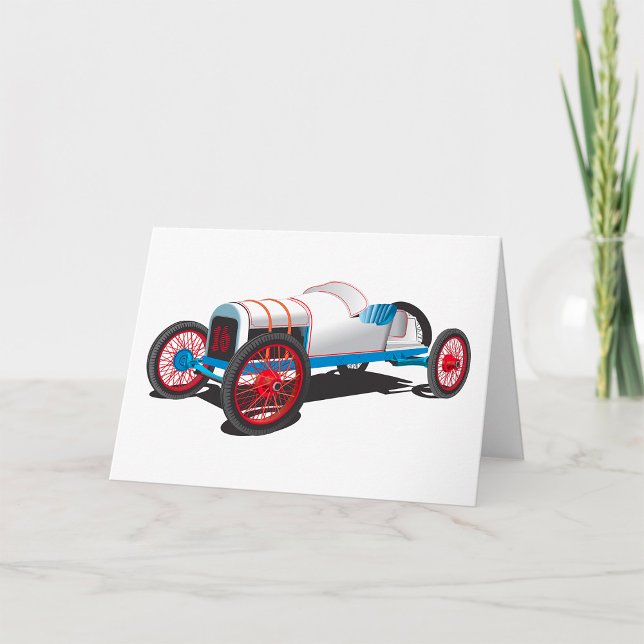 Carte Voiture de course vintage classique Auto (Créateur téléchargé)