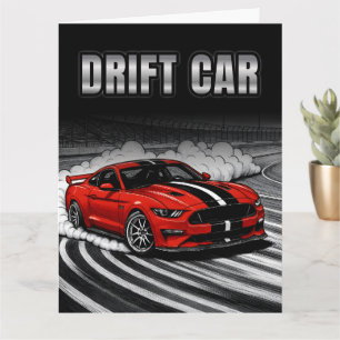 Carte Voiture de Drift Red Muscle